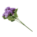 Maxbell 5 Heads Artificial Silk Fake Flower Home Bridal Wedding Decoration DIY  Purple