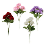 Maxbell 5 Heads Artificial Silk Fake Flower Home Bridal Wedding Decoration DIY  Purple