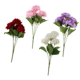 Maxbell 5 Heads Artificial Silk Fake Flower Home Bridal Wedding Decoration DIY  Purple