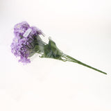 Maxbell 5 Heads Artificial Silk Fake Flower Home Bridal Wedding Decoration DIY  Purple