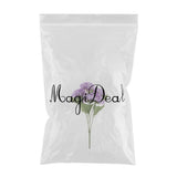 Maxbell 5 Heads Artificial Silk Fake Flower Home Bridal Wedding Decoration DIY  Purple