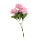 Maxbell 5 Heads Artificial Silk Fake Flower Home Bridal Wedding Decoration DIY  Pink