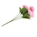 Maxbell 5 Heads Artificial Silk Fake Flower Home Bridal Wedding Decoration DIY  Pink