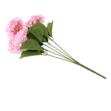 Maxbell 5 Heads Artificial Silk Fake Flower Home Bridal Wedding Decoration DIY  Pink