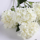Maxbell 5 Heads Artificial Silk Fake Flower Home Bridal Wedding Decoration DIY  White