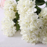Maxbell 5 Heads Artificial Silk Fake Flower Home Bridal Wedding Decoration DIY  White