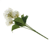 Maxbell 5 Heads Artificial Silk Fake Flower Home Bridal Wedding Decoration DIY  White