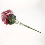 Maxbell 5 Heads Artificial Silk Fake Flower Home Bridal Wedding Decoration DIY  Red