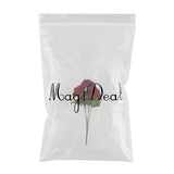 Maxbell 5 Heads Artificial Silk Fake Flower Home Bridal Wedding Decoration DIY  Red