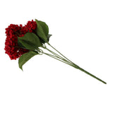 Maxbell 5 Heads Artificial Silk Fake Flower Home Bridal Wedding Decoration DIY  Red