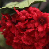 Maxbell 5 Heads Artificial Silk Fake Flower Home Bridal Wedding Decoration DIY  Red