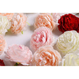 Maxbell 10 Heads Artificial Peony Silk Fake Flower Room Home Bridal Decor Blue