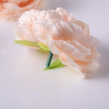 Maxbell 10 Heads Artificial Peony Silk Fake Flower Room Home Bridal Decor Champagne