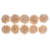 Maxbell 10 Heads Artificial Peony Silk Fake Flower Room Home Bridal Decor Champagne