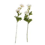 Maxbell Artificial Clematis Flower Leaf Home Wedding Decor Bridal Bouquet White