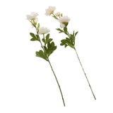 Maxbell Artificial Clematis Flower Leaf Home Wedding Decor Bridal Bouquet White