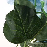 Maxbell Artificial Silk Hydrangea Flower Bouquet Home Garden Table Decor Blue