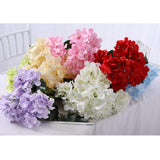 Maxbell Artificial Silk Hydrangea Flower Bouquet Home Garden Table Decor Blue