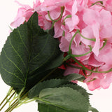 Maxbell Artificial Silk Hydrangea Flower Bouquet Home Garden Table Decor Pink
