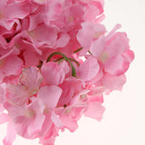 Maxbell Artificial Silk Hydrangea Flower Bouquet Home Garden Table Decor Pink