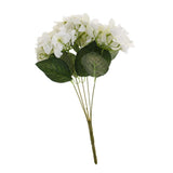 Maxbell Artificial Silk Hydrangea Flower Bouquet Home Garden Table Decor White