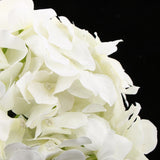 Maxbell Artificial Silk Hydrangea Flower Bouquet Home Garden Table Decor White