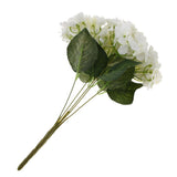 Maxbell Artificial Silk Hydrangea Flower Bouquet Home Garden Table Decor White