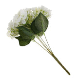 Maxbell Artificial Silk Hydrangea Flower Bouquet Home Garden Table Decor White