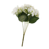 Maxbell Artificial Silk Hydrangea Flower Bouquet Home Garden Table Decor White