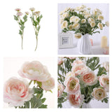Maxbell Simulation Flower with Leaves Home Wedding Decor Bridal Bouquet Champagne