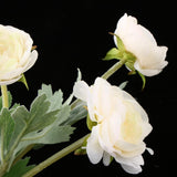 Maxbell Simulation Flower with Leaves Home Wedding Decor Bridal Bouquet Champagne