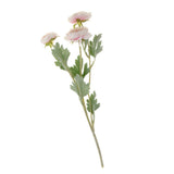 Maxbell Simulation Flower with Leaves Home Wedding Decor Bridal Bouquet Pink