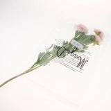 Maxbell Simulation Flower with Leaves Home Wedding Decor Bridal Bouquet Pink