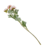 Maxbell Simulation Flower with Leaves Home Wedding Decor Bridal Bouquet Pink