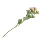Maxbell Simulation Flower with Leaves Home Wedding Decor Bridal Bouquet Pink