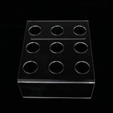Maxbell 9 Holes Acrylic Ice Cream Cone Sushi Stand Holder Baby Showers Transparent