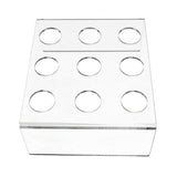 Maxbell 9 Holes Acrylic Ice Cream Cone Sushi Stand Holder Baby Showers Transparent