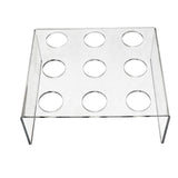 Maxbell 9 Holes Acrylic Ice Cream Cone Sushi Stand Holder Baby Showers Transparent