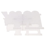Maxbell 18 Hole Acrylic Lollipop Display Stand Holder for Weddings Party White