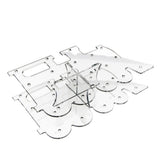 Maxbell 18 Hole Acrylic Lollipop Display Stand Holder for Weddings Party Transparent