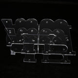 Maxbell 18 Hole Acrylic Lollipop Display Stand Holder for Weddings Party Transparent