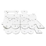 Maxbell 18 Hole Acrylic Lollipop Display Stand Holder for Weddings Party Transparent