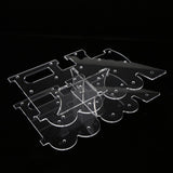 Maxbell 18 Hole Acrylic Lollipop Display Stand Holder for Weddings Party Transparent