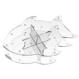 Maxbell 14 Hole Acrylic Lollipop Display Stand Holder for Weddings Party Transparent