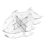 Maxbell 14 Hole Acrylic Lollipop Display Stand Holder for Weddings Party Transparent