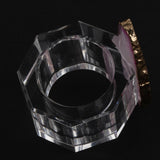 Maxbell Crystal Napkin Serviette Ring Holders Table Adornment Party Decor  Pink