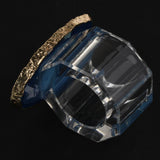 Maxbell Crystal Napkin Serviette Ring Holders Table Adornment Party Decor  Blue