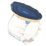 Maxbell Crystal Napkin Serviette Ring Holders Table Adornment Party Decor  Blue