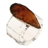 Maxbell Crystal Napkin Serviette Ring Holders Table Adornment Party Decor  Blank