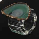 Maxbell Crystal Napkin Serviette Ring Holders Table Adornment Party Decor  Green